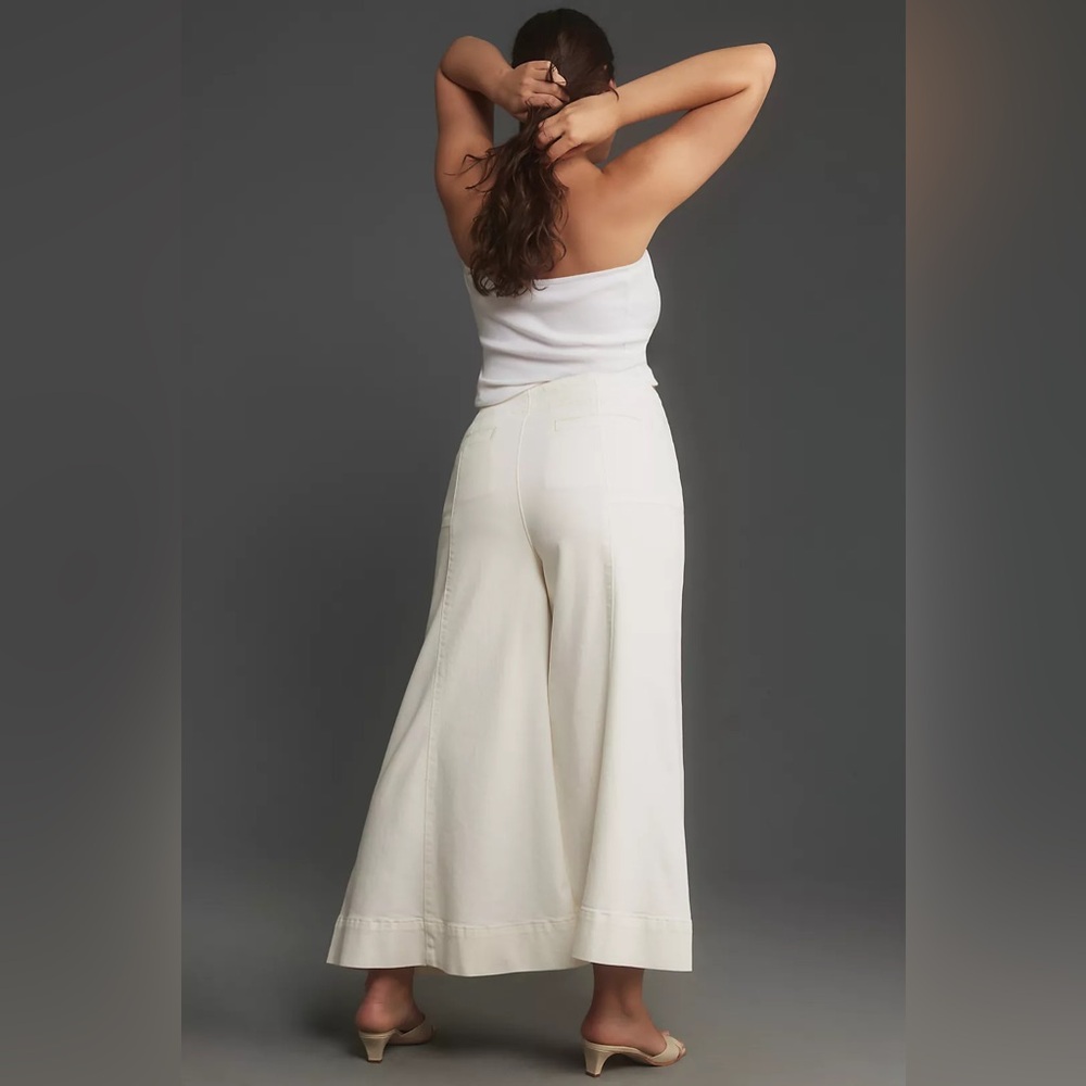 Pilcro Anthropologie The McKinley Regenerative Cotton Corset Wide-Leg - Picture 6 of 15